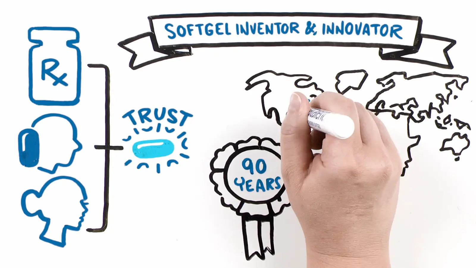 Frame from a TruScribe Product & Service Marketing video