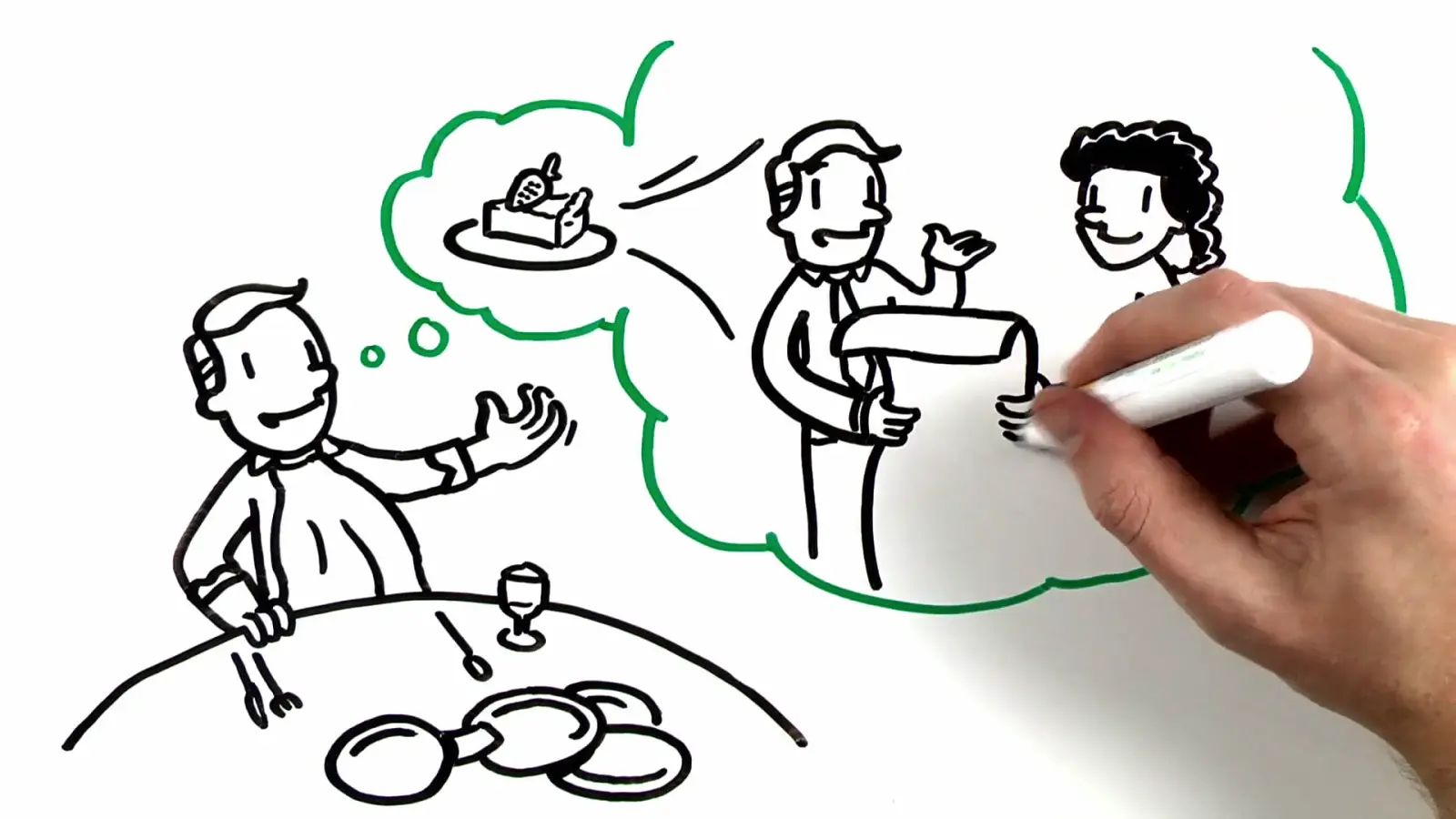 Frame from a TruScribe Sales Enablement video