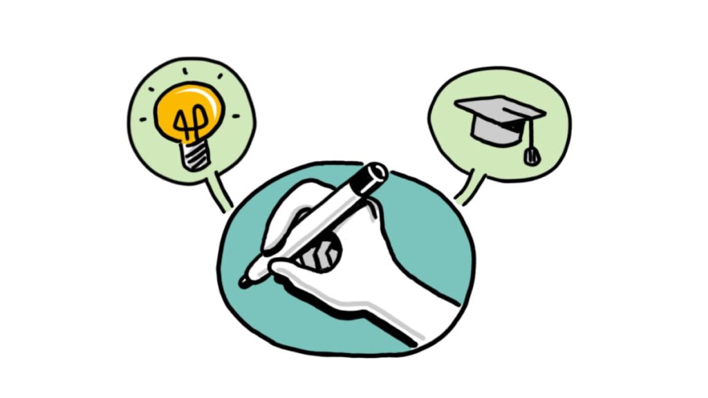 A guiding hand in whiteboard advertising directs focus, adds a human touch, and enhances learning.